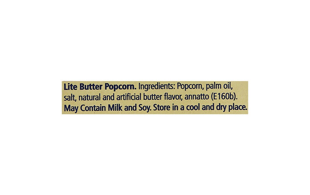 American Garden Popcorn Butter Lite   Box  240 grams
